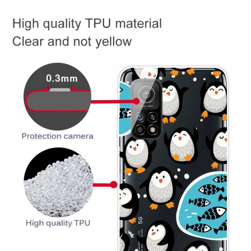 Case Hoesje Xiaomi Mi 10T / 10T Pro Telefoonhoesje Pinguïns En Vissen