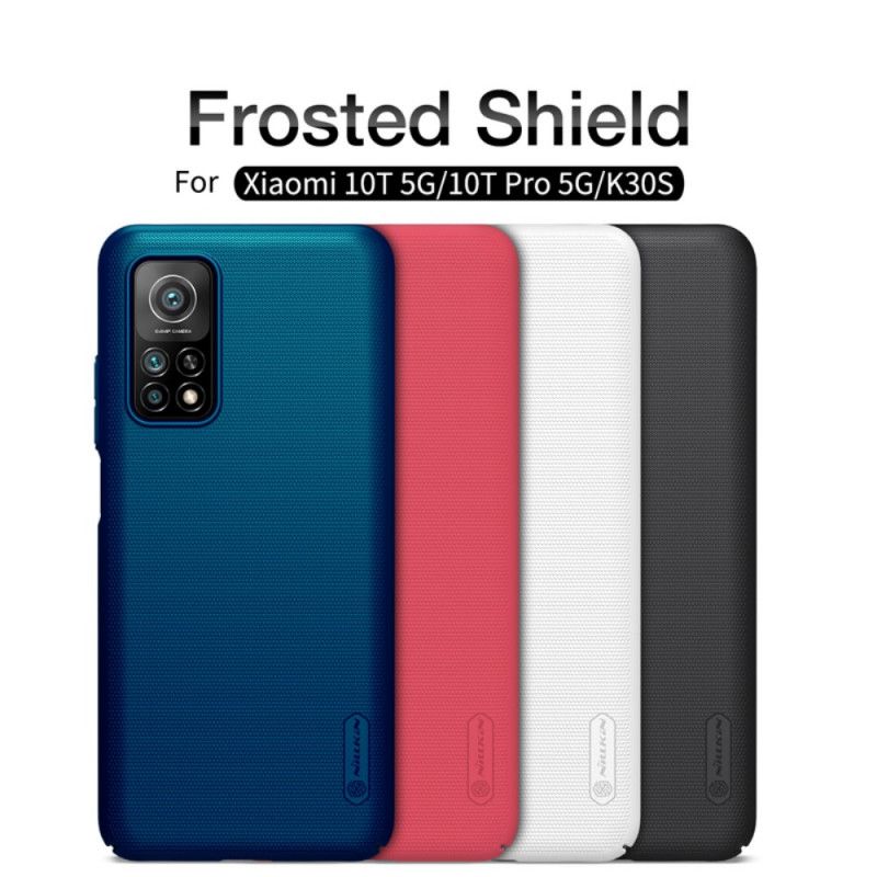 Case Hoesje Xiaomi Mi 10T / 10T Pro Wit Zwart Telefoonhoesje Stijve Frosted Nillkin