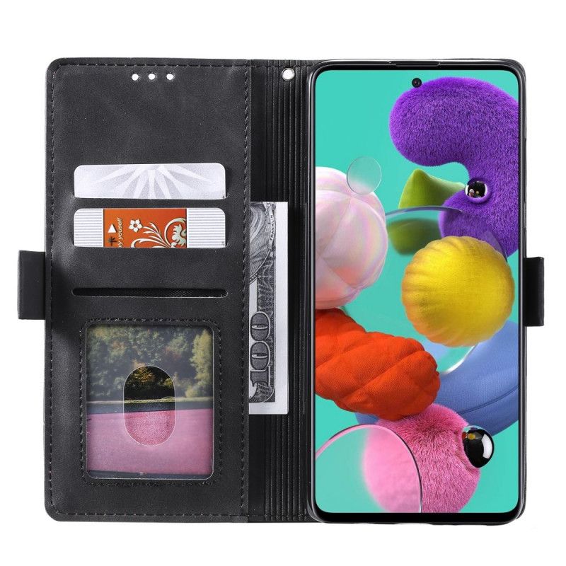 Cover Folio-hoesje Xiaomi Mi 10T / 10T Pro Grijs Zwart Telefoonhoesje Tweekleurig Kunstleer Met Versterkte Contouren