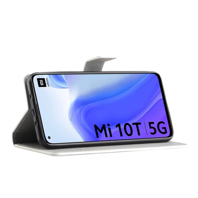 Cover Folio-hoesje Xiaomi Mi 10T / 10T Pro Telefoonhoesje Slapende Uil