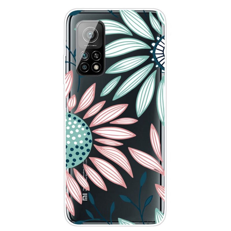 Cover Hoesje Xiaomi Mi 10T / 10T Pro Telefoonhoesje Een Bloem Transparant