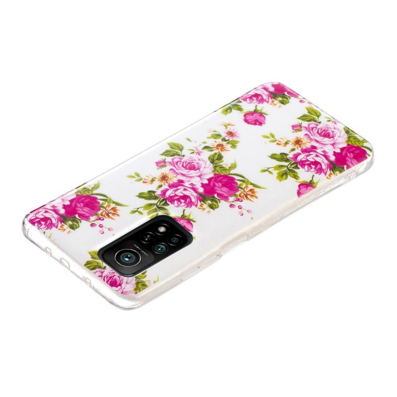 Hoesje voor Xiaomi Mi 10T / 10T Pro Fluorescerende Vrijheidsbloemen