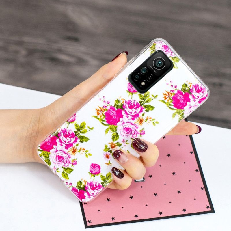 Hoesje voor Xiaomi Mi 10T / 10T Pro Fluorescerende Vrijheidsbloemen