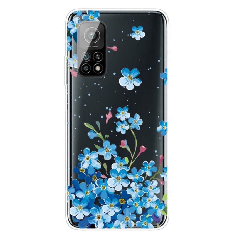 Hoesje Xiaomi Mi 10T / 10T Pro Boeket Blauwe Bloemen