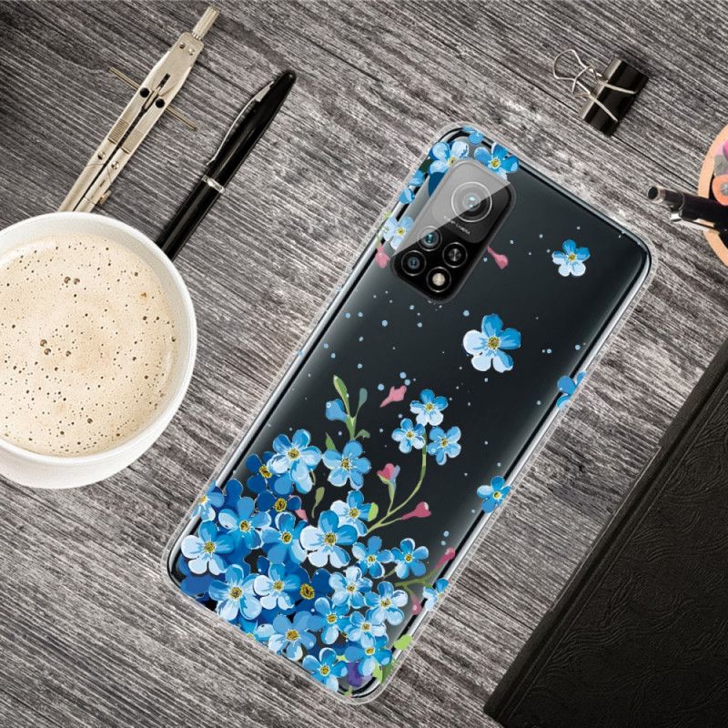 Hoesje Xiaomi Mi 10T / 10T Pro Boeket Blauwe Bloemen