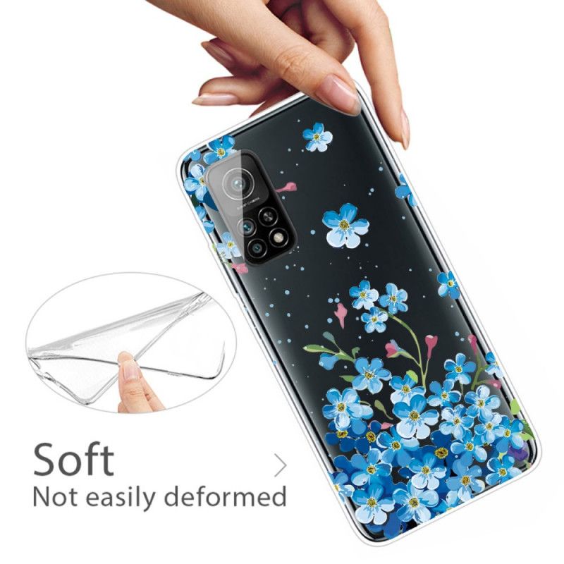 Hoesje Xiaomi Mi 10T / 10T Pro Boeket Blauwe Bloemen