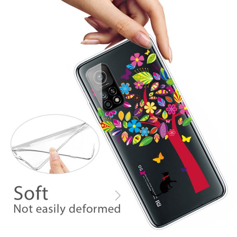 Hoesje Xiaomi Mi 10T / 10T Pro Kat Onder De Gekleurde Boom