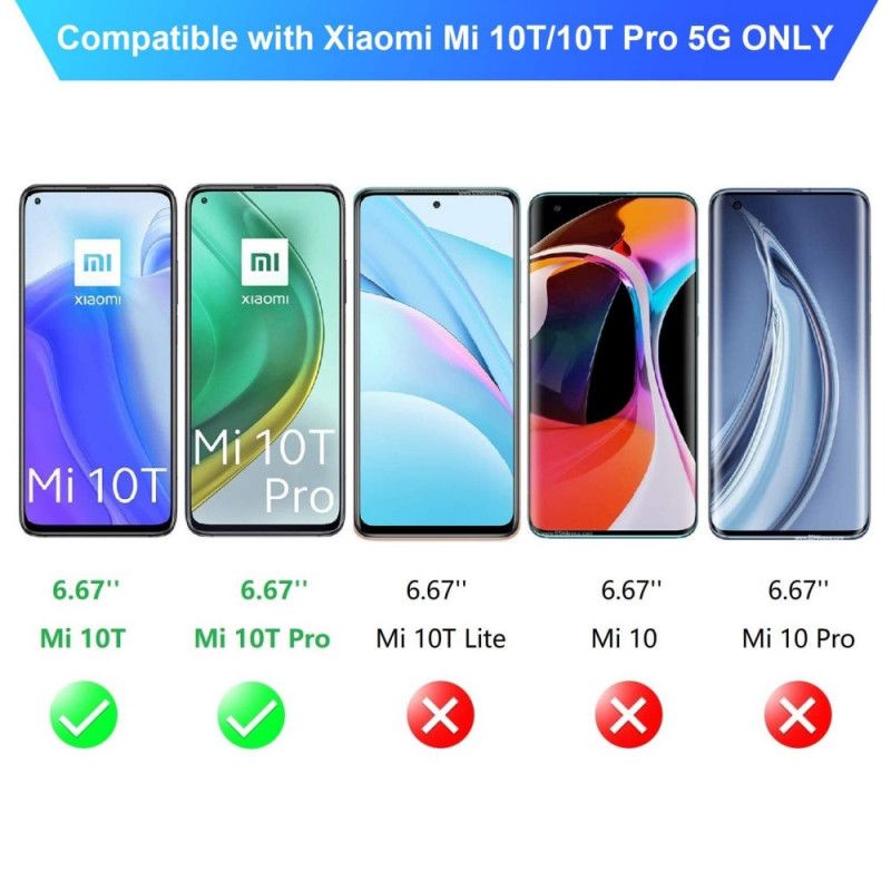 Hoesje Xiaomi Mi 10T / 10T Pro Transparant