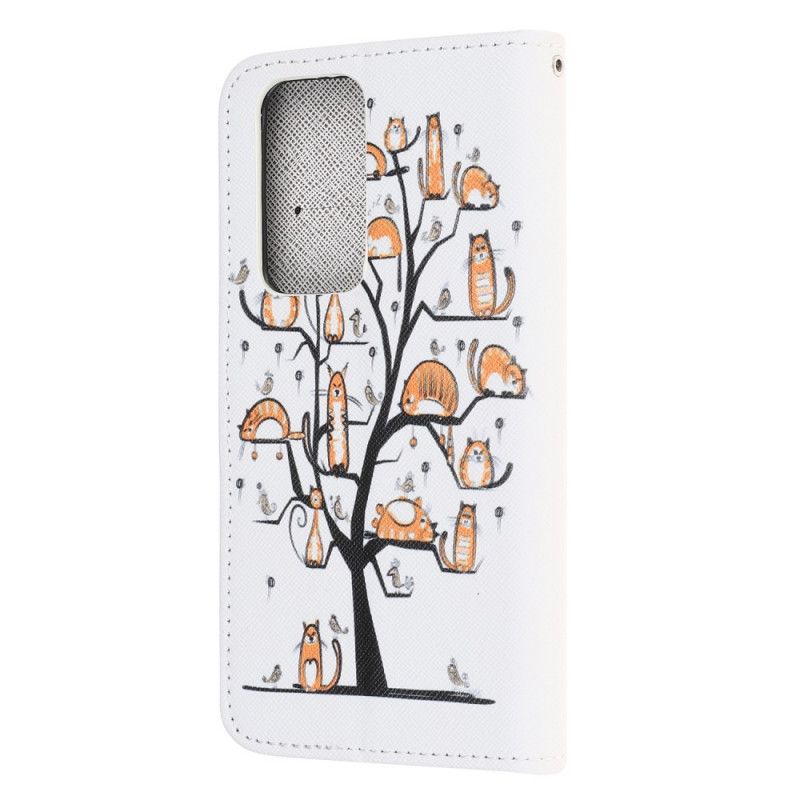 Leren Hoesje Xiaomi Mi 10T / 10T Pro Funky String Katten