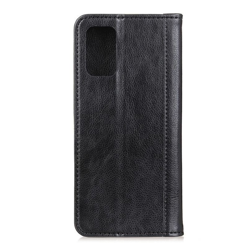 Leren Hoesje Xiaomi Mi 10T / 10T Pro Groen Zwart Telefoonhoesje Leerstijl