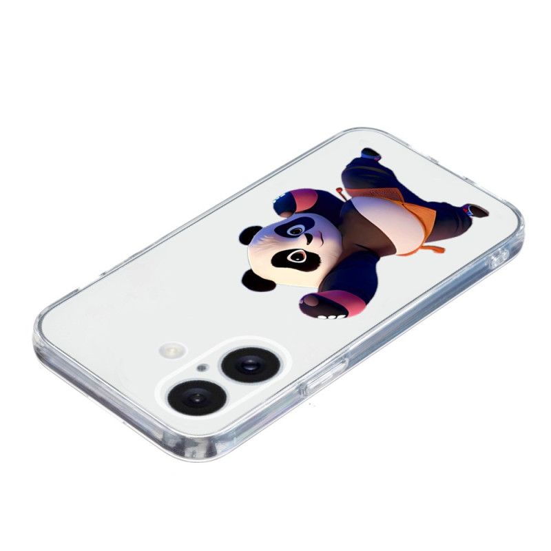 Case Hoesje iPhone 16 Plus Telefoonhoesje Panda