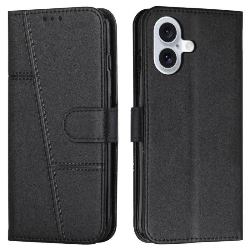 Flip Case Leren iPhone 16 Plus Zakelijk