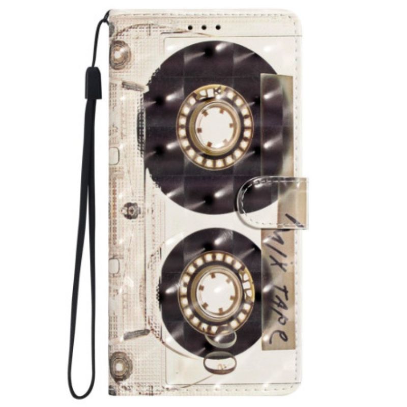 Folio-hoesje iPhone 16 Plus Telefoonhoesje Lanyardcassette