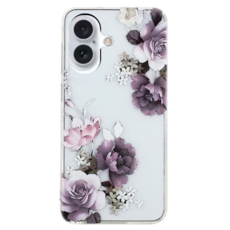 Hoesje iPhone 16 Plus Pioenrozen