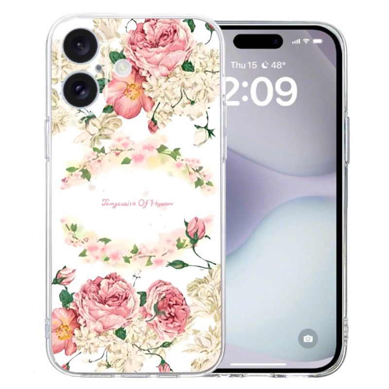 Hoesje iPhone 16 Plus Vintage Rozen Bescherming Hoesje