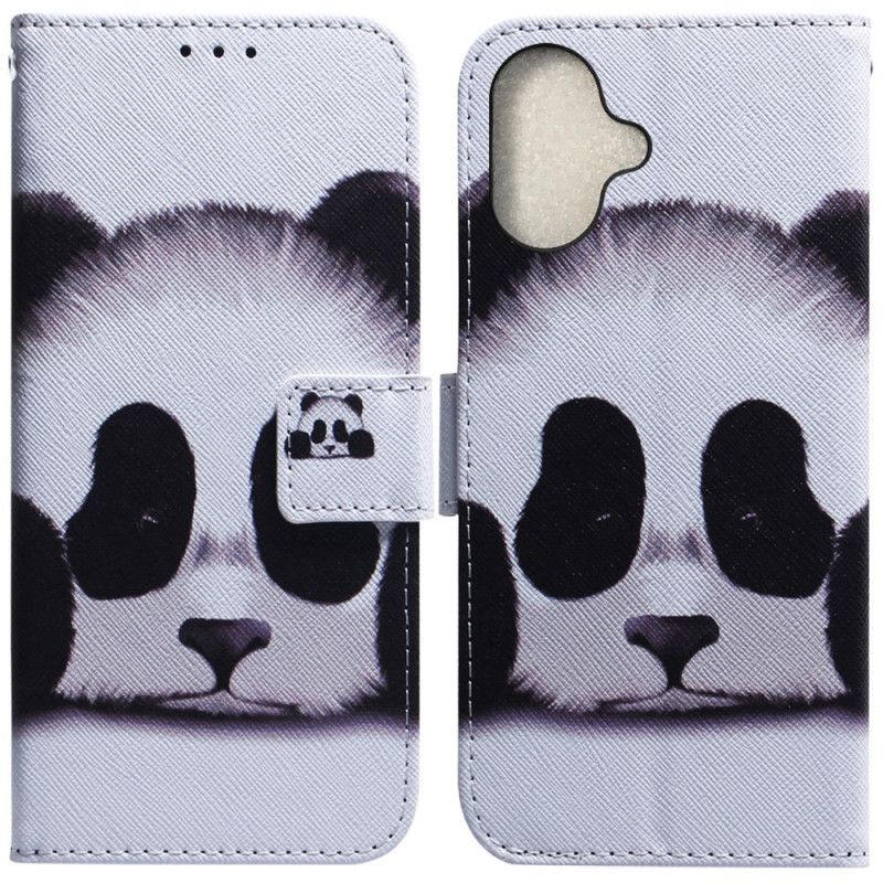 Leren Hoesje iPhone 16 Plus Panda Bescherming Hoesje