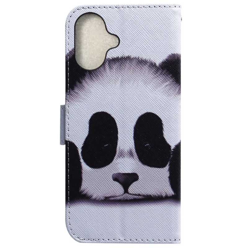 Leren Hoesje iPhone 16 Plus Panda Bescherming Hoesje