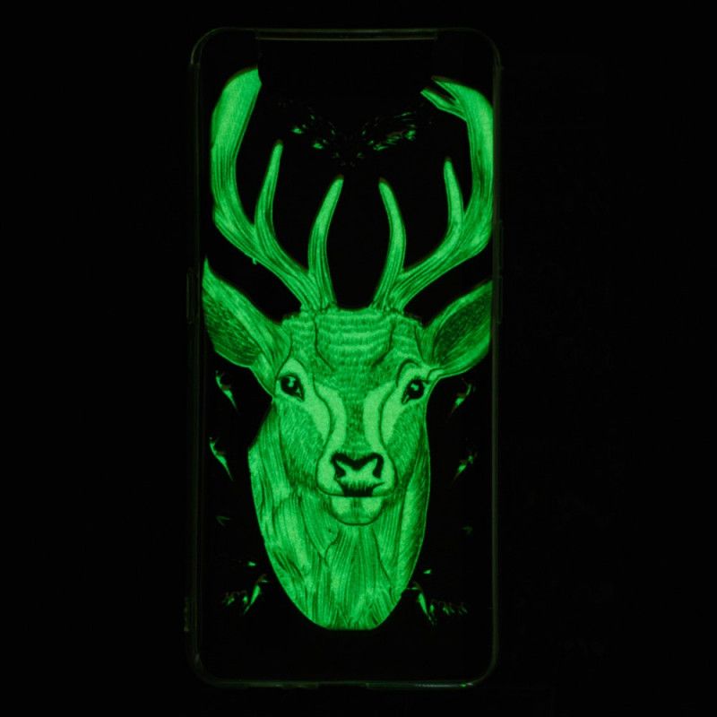 Case Hoesje Samsung Galaxy A80 / A90 Telefoonhoesje Fluorescerend Majestueus Hert