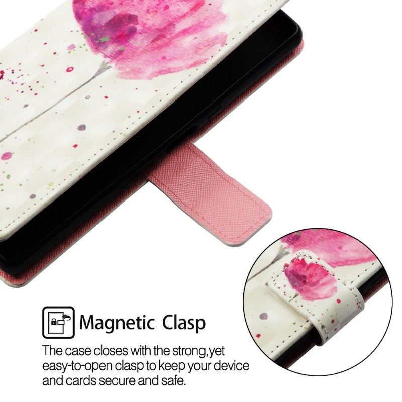 Cover Folio-hoesje Samsung Galaxy A80 / A90 Telefoonhoesje Aquarel Klaproos