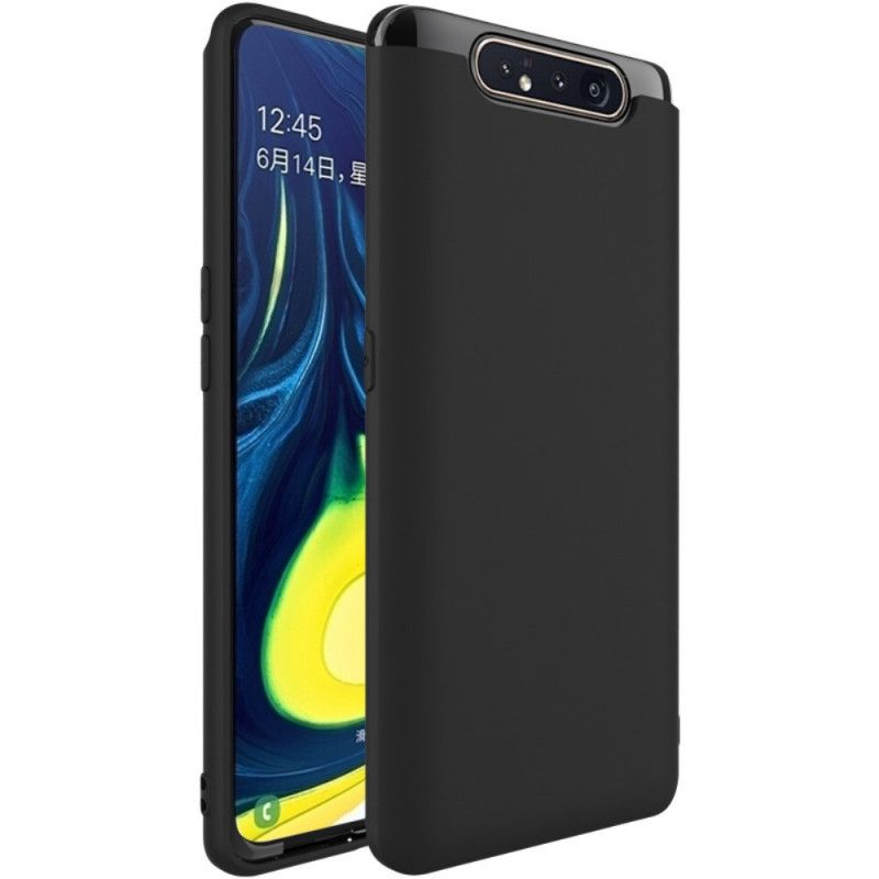 Cover Hoesje Samsung Galaxy A80 / A90 Groen Zwart Telefoonhoesje Frosted Imak