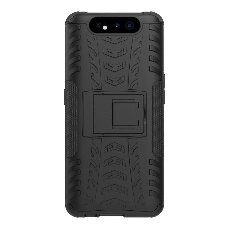 Cover Hoesje Samsung Galaxy A80 / A90 Wit Zwart Telefoonhoesje Ultrabestendig