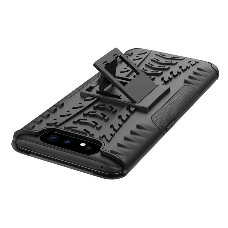 Cover Hoesje Samsung Galaxy A80 / A90 Wit Zwart Telefoonhoesje Ultrabestendig