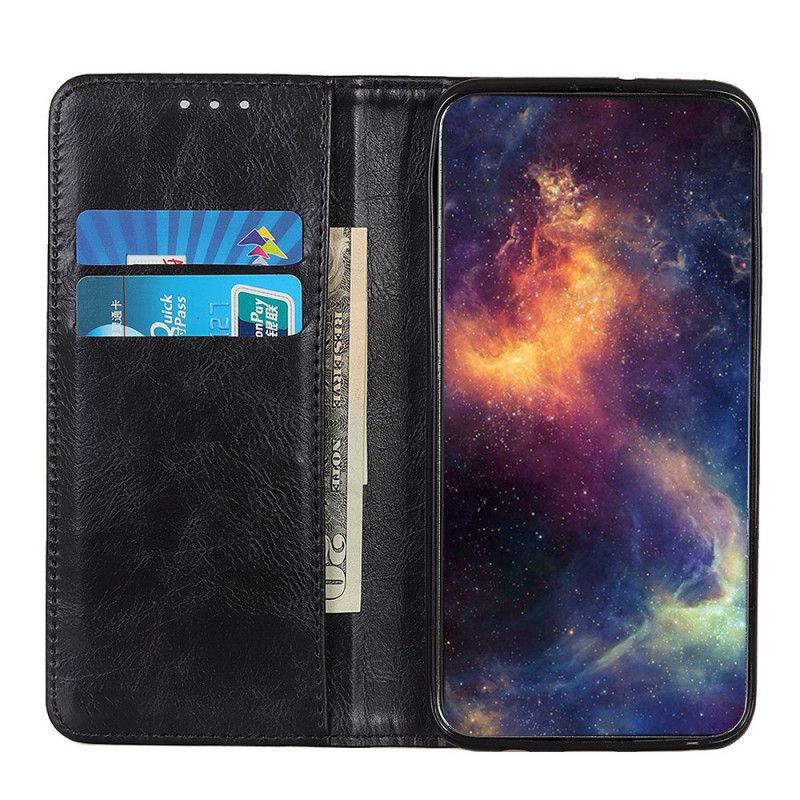 Folio-hoesje Samsung Galaxy A80 / A90 Vintage Splitleren Klinknagels