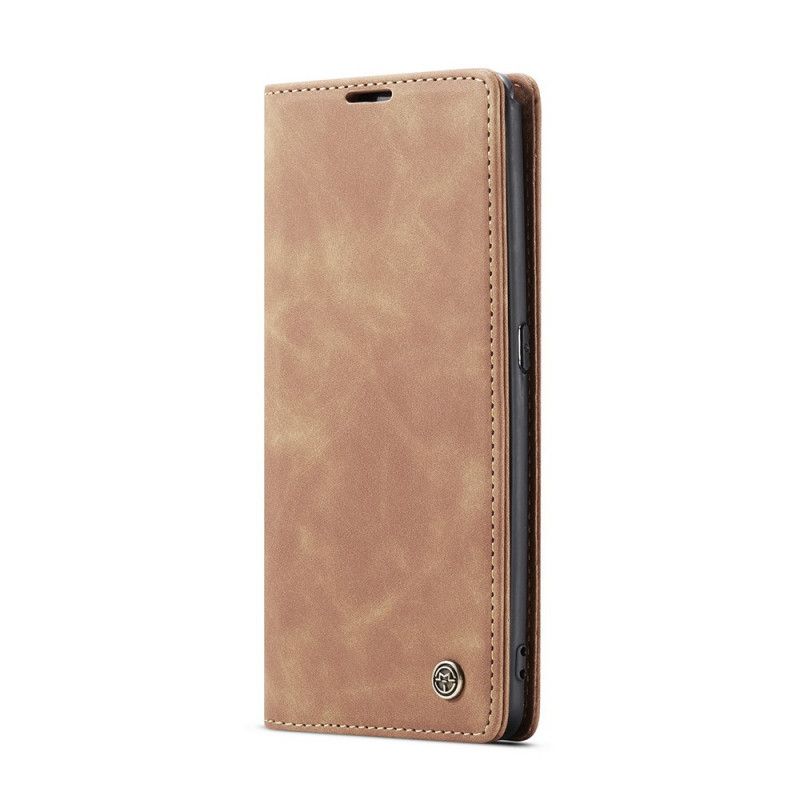 Folio-hoesje voor Samsung Galaxy A80 / A90 Bruin Zwart Kunstlederen Etui