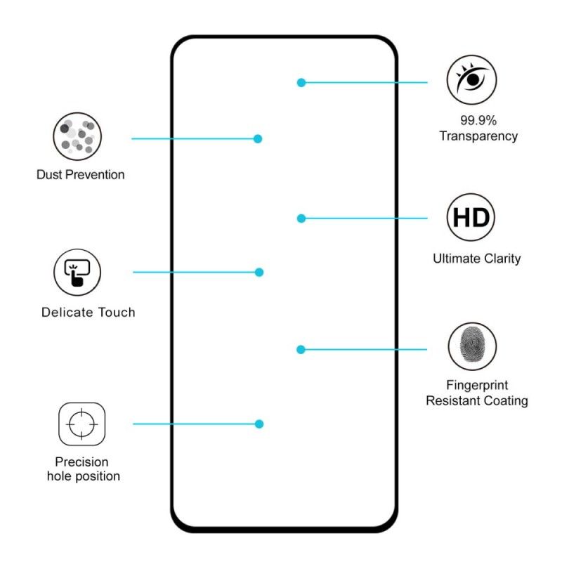 Gehard Glas Bescherming Voor Samsung Galaxy A80 / A90 Hoedenprins