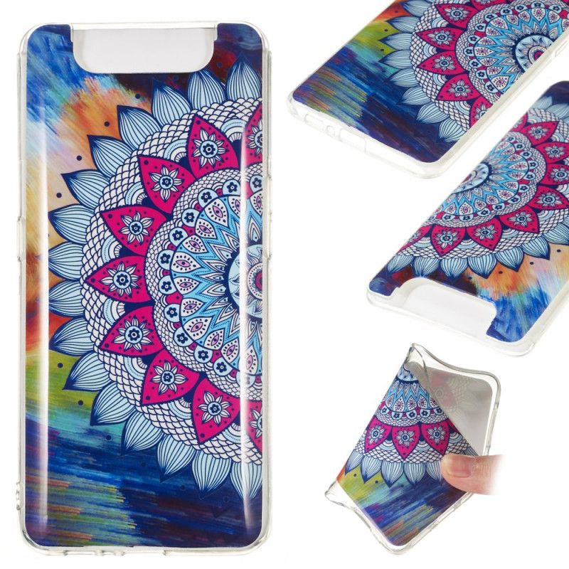 Hoesje Samsung Galaxy A80 / A90 Fluorescerende Mandala