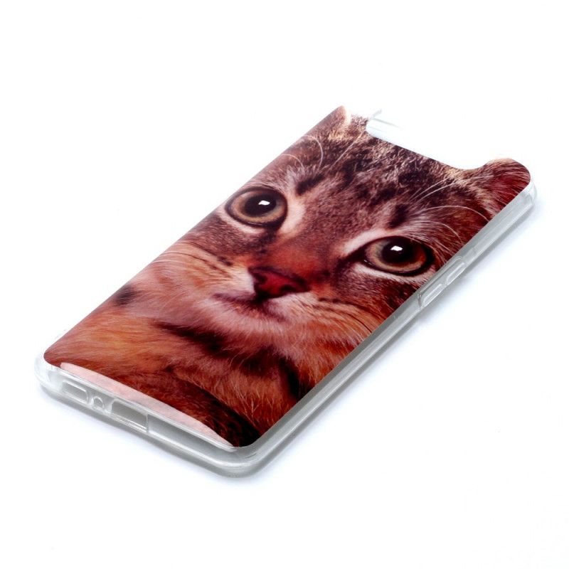 Hoesje Samsung Galaxy A80 / A90 Telefoonhoesje Rode Kattenogen