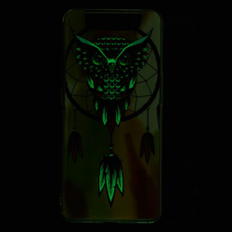 Hoesje voor Samsung Galaxy A80 / A90 Fluorescerende Uil Dromenvanger