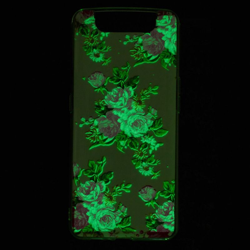 Hoesje voor Samsung Galaxy A80 / A90 Fluorescerende Vrijheidsbloemen