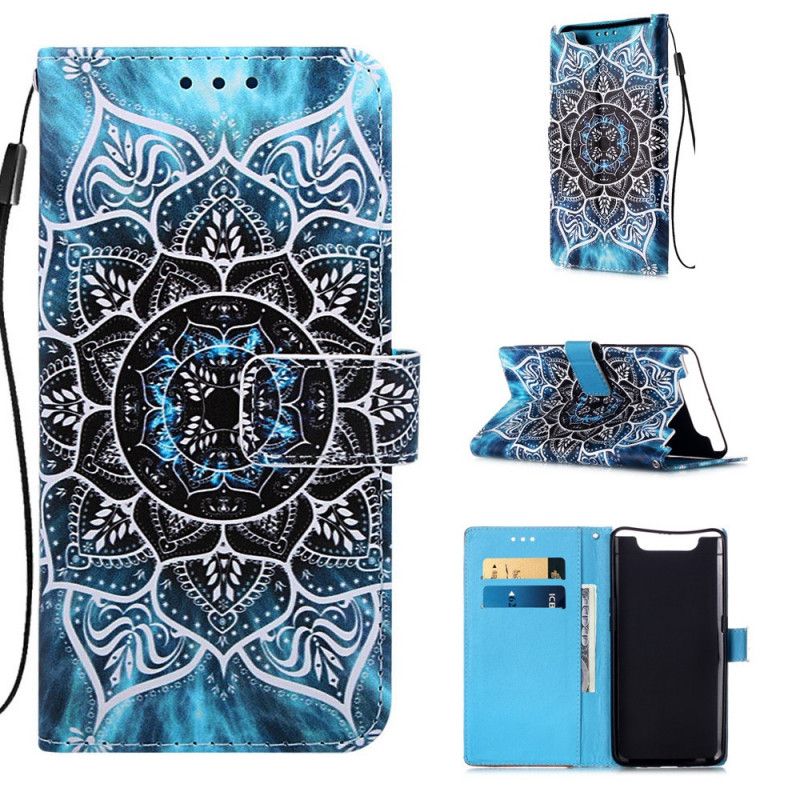 Leren Hoesje Samsung Galaxy A80 / A90 Mandala In De Lucht