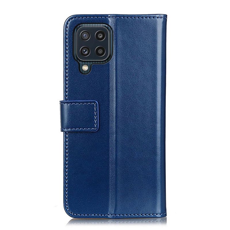 Flip Case Leren Samsung Galaxy M32 Driekleurig Leereffect