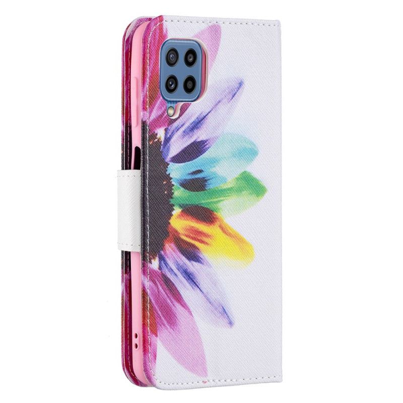 Flip Case Leren Samsung Galaxy M32 Indische Olifant