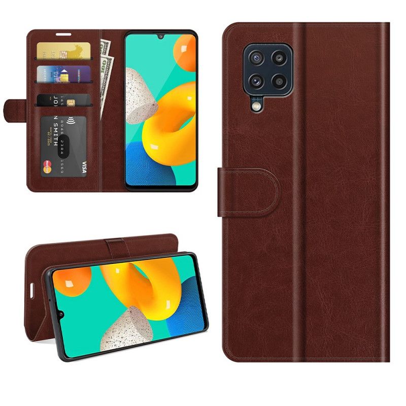 Flip Case Leren Samsung Galaxy M32 Klassiek Leereffect