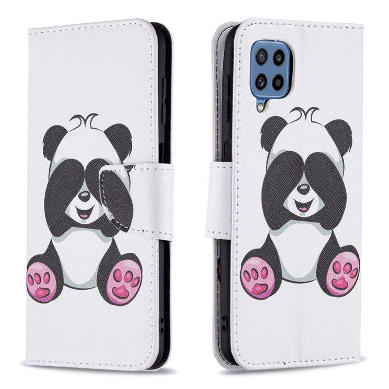 Flip Case Leren Samsung Galaxy M32 Panda Plezier