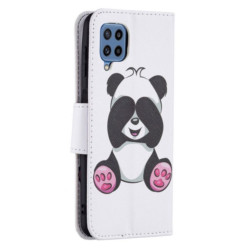 Flip Case Leren Samsung Galaxy M32 Panda Plezier