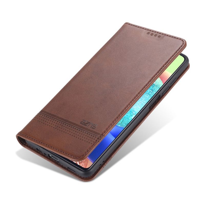 Folio-hoesje Samsung Galaxy M32 Azns Lederen Stijl