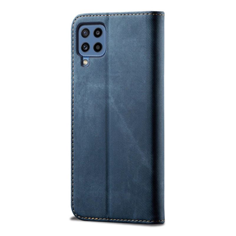 Folio-hoesje Samsung Galaxy M32 Denim Stof