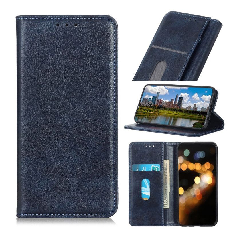 Folio-hoesje Samsung Galaxy M32 Elegantie Split Litchi Leer