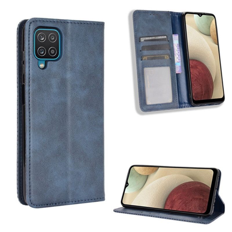 Folio-hoesje Samsung Galaxy M32 Gestileerd Vintage Leereffect