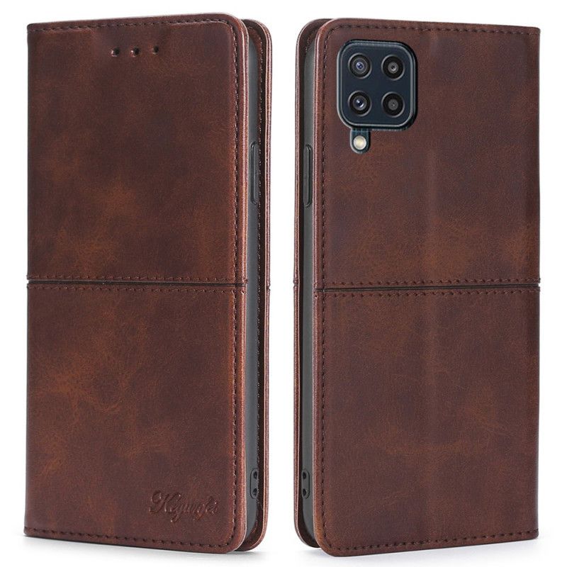 Folio-hoesje Samsung Galaxy M32 Stijl Lederen Couture Bescherming Hoesje