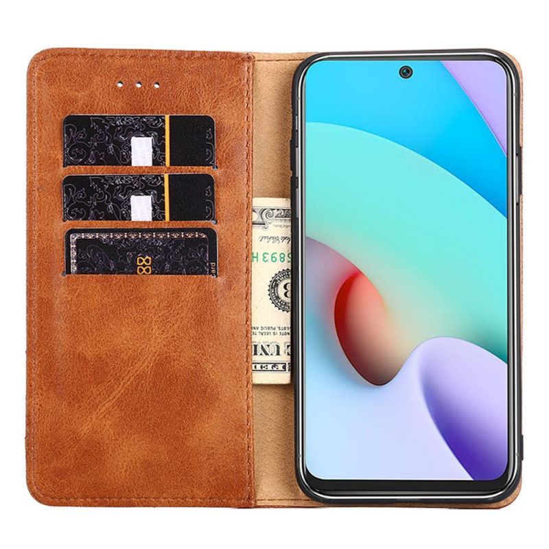 Folio-hoesje Samsung Galaxy M32 Stijl Lederen Klinknagel