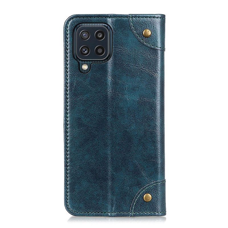 Folio-hoesje Samsung Galaxy M32 Vintage Klinknagels Versie