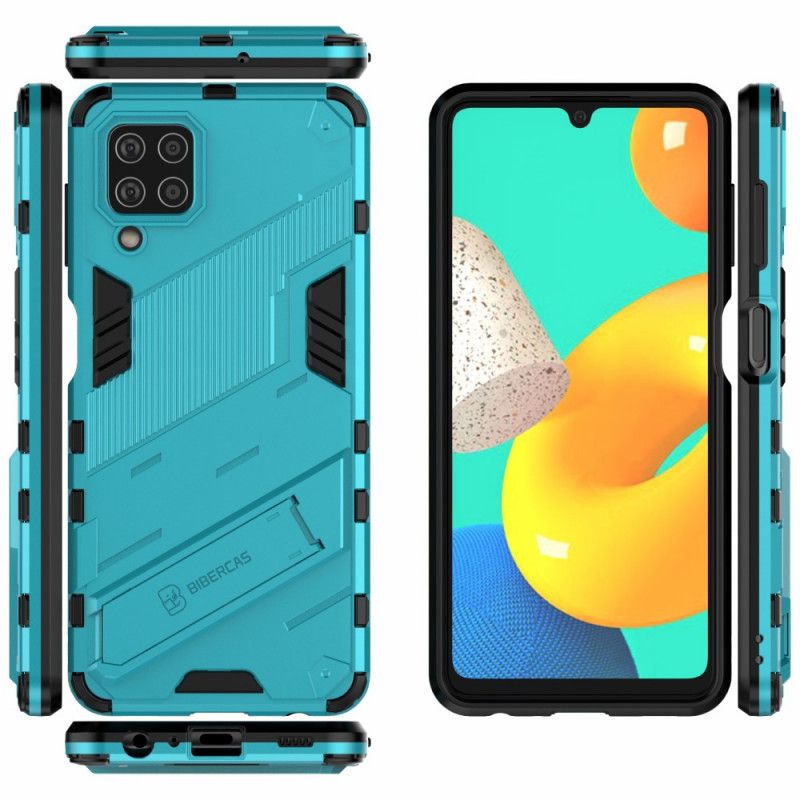 Hoesje Voor Samsung Galaxy M32 Verwijderbare Steun Twee Handenvrije Posities