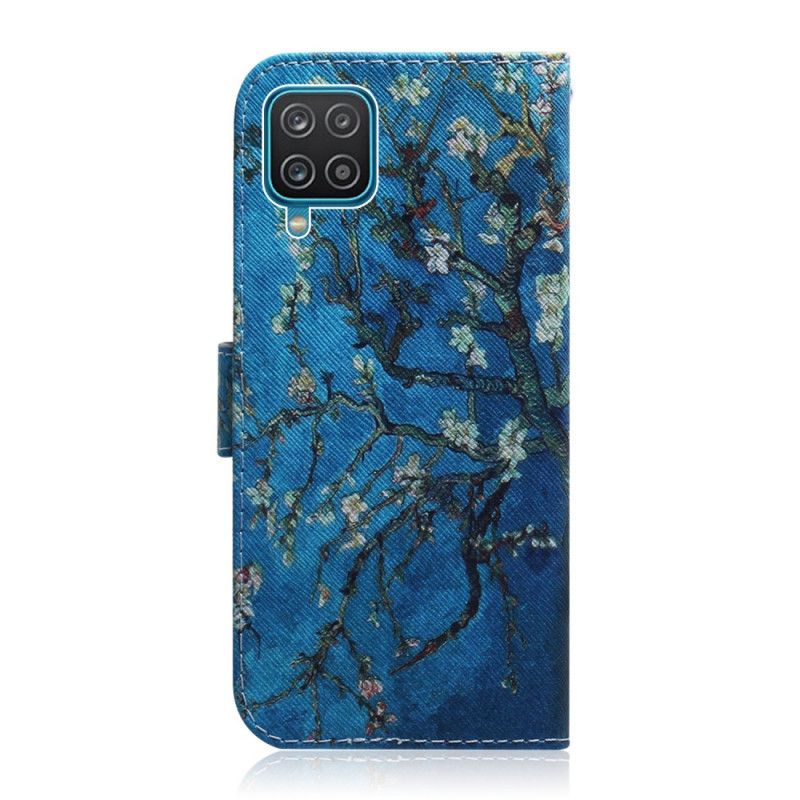 Leren Hoesje Samsung Galaxy M32 Bloeiende Boomtak