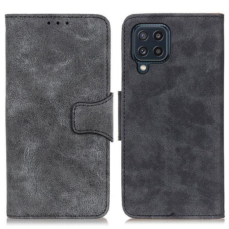 Leren Hoesje Samsung Galaxy M32 Vintage Splitleer Bescherming Hoesje