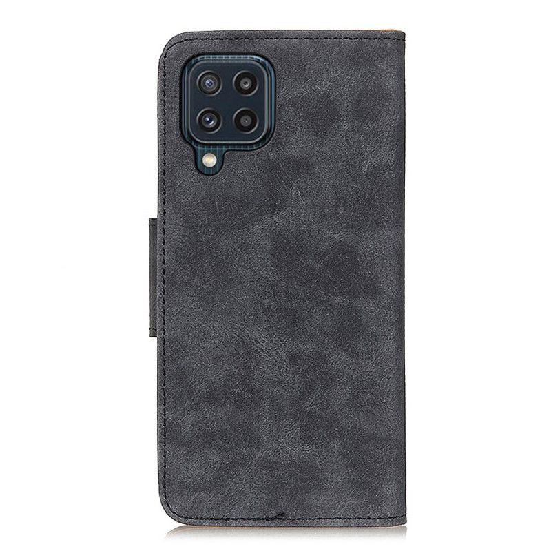 Leren Hoesje Samsung Galaxy M32 Vintage Splitleer Bescherming Hoesje